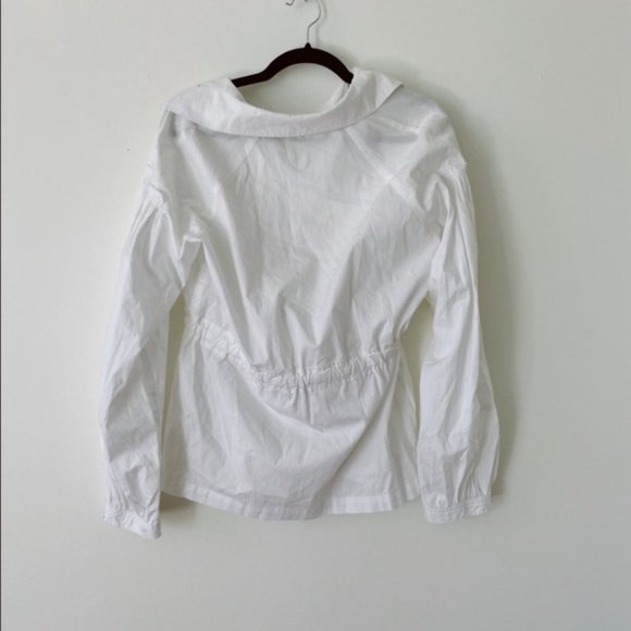 LAPIS Large White Lightweight Button down Cotton Blouse - Picture 2 of 3